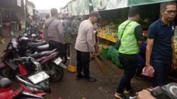 Peringati Hari Lingkungan Hidup, Polsek Kawali Kepung Pasar Galuh untuk Bersih-bersih