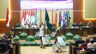 Rapat Paripurna Istimewa DPRD Kabupaten Ciamis dalam rangka Hari Jadi Kabupaten Ciamis ke-384. (Dok, foto. Istimewa)