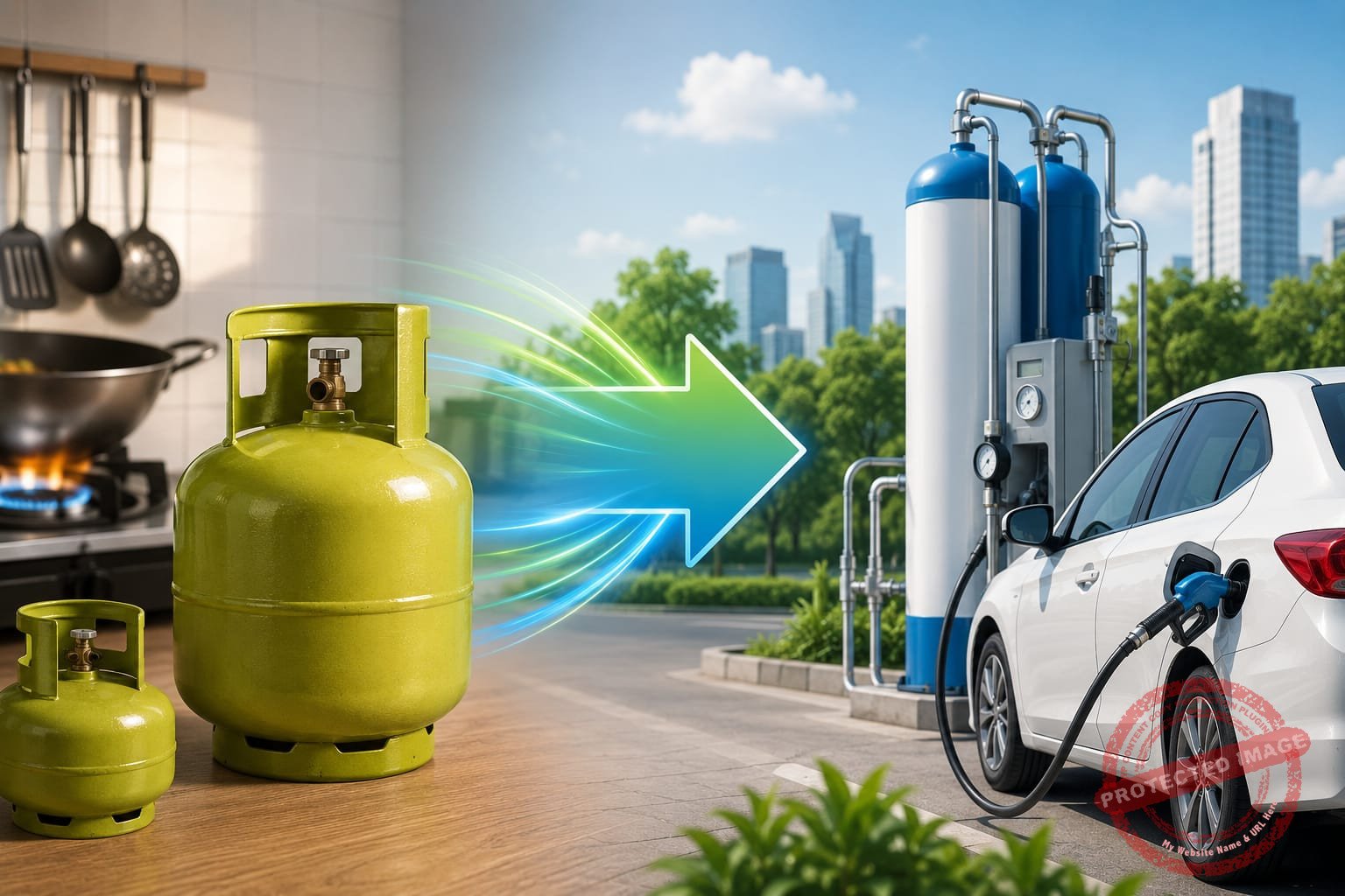 Peralihan LPG ke CNG. (Foto, ilustrasi)