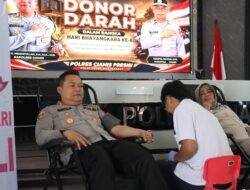 Sambut Hari Bhayangkara ke-80, Polres Ciamis Gelar Donor Darah