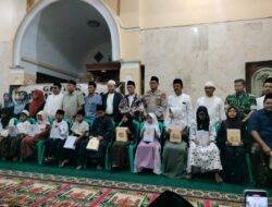 Polsek Cihaurbeuti Hadiri Gebyar 10 Muharam, Berbaur Beri Santunan Yatim