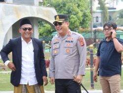 Kapolres Ciamis Turun Gunung Pimpin Pengamanan Doa Bersama Relawan Dapur MBG