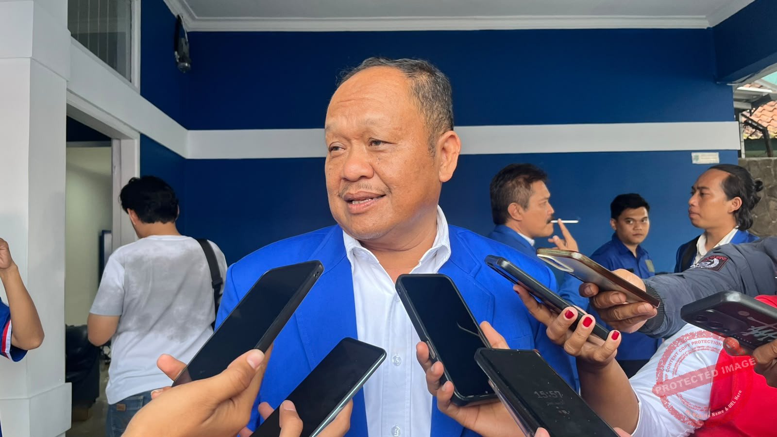 Ketua DPD PAN Kabupaten Ciamis, Komar Hermawan saat Muscab VI PAN Ciamis. (Dok, foto. Istimewa)