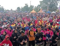 Ribuan Warga Ciamis Padati Jalan Sehat Bhayangkara ke-80