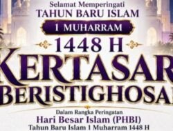 Sambut Tahun Baru Islam 1448 H, Warga Ciamis Gelar ‘Kertasari Beristighosah’ dengan Pesta Obor dan Santunan