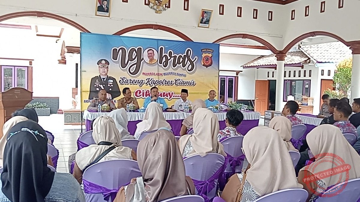 Program Ngobras (Ngobrol Asik Ngobrol Santai), sebuah forum dialog yang digagas Polres Ciamis. (Dok, foto. Kondusif.com)