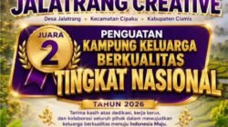 Kado Hari Jadi Ciamis ke-384, Kampung KB Jalatrang Creative Sabet Juara 2 Nasional 2026