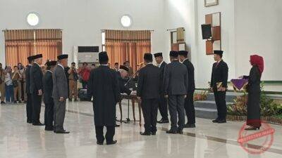 Bupati Ciamis, Herdiat Sunarya melantik Pimpinan Baznas Ciamis periode 2026-2031. (Dok, foto. Kondusif.com)