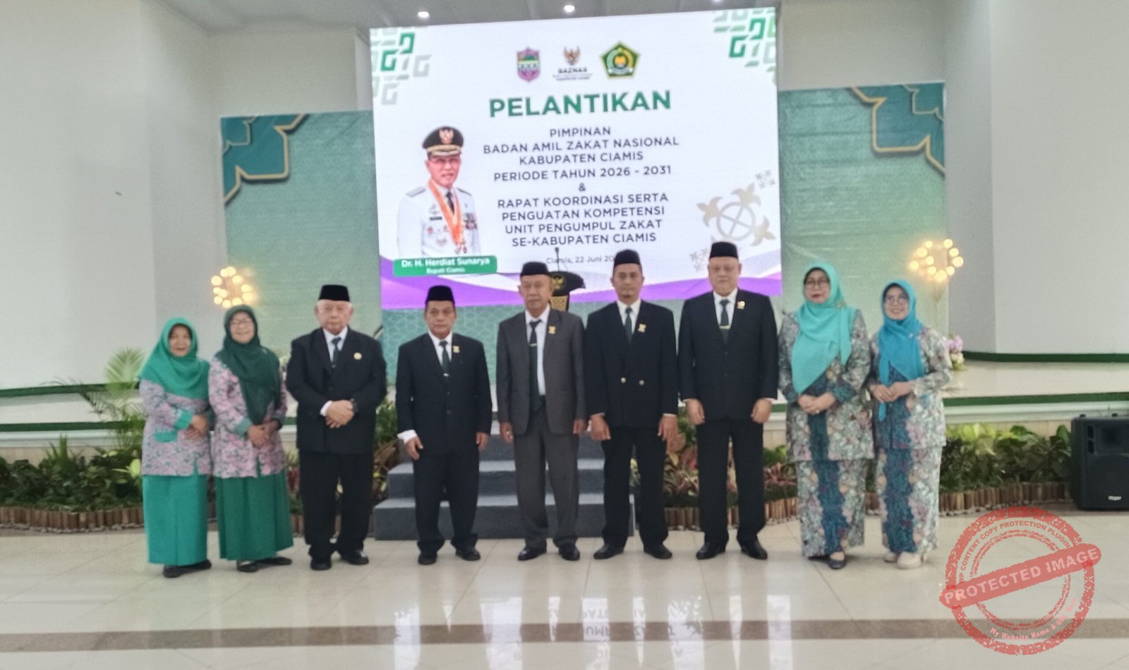 Pimpinan BAZNAS Ciamis 2026-2031. (Dok, foto, Kondusif.com)