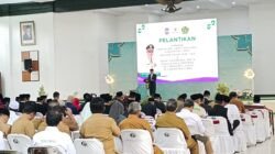 Bupati Ciamis, Herdiat Sunarya, apresiasi peran UPZ Desa se-Ciamis dalam acara pelantikan Pengurus Baznas Ciamis 2026-2031. (Dok, foto. Kondusif.com)
