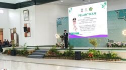 Bupati Ciamis Herdiat Sunarya saat sambutan di pelantikan jajaran pimpinan Badan Amil Zakat Nasional (BAZNAS) Kabupaten Ciamis periode 2026-2031. (Dok, foto. Kondusif.com)