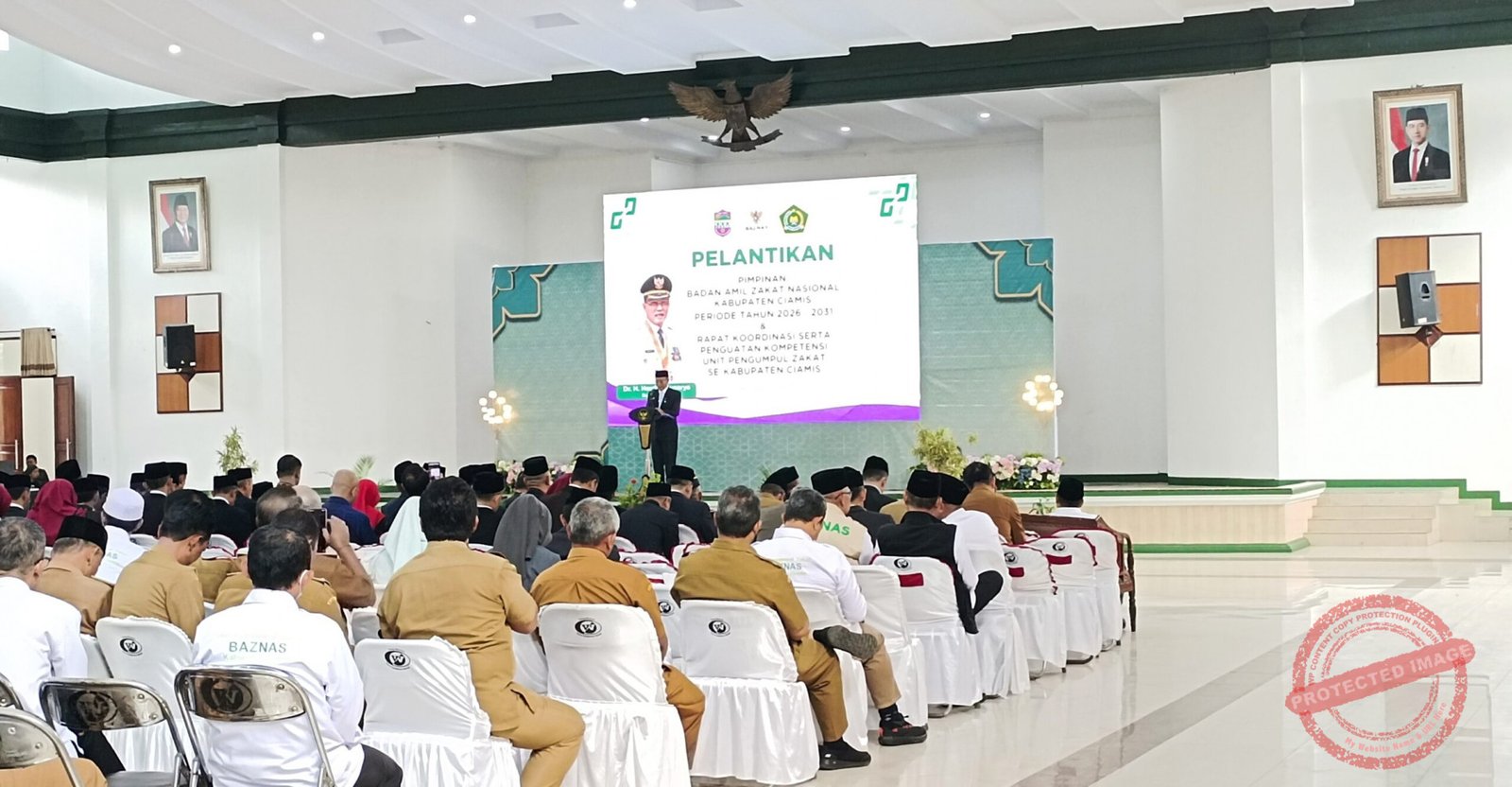 Bupati Ciamis, Herdiat Sunarya memuji semangat gotong royong warga Ciamis. (Dok, foto. Kondusif.com)