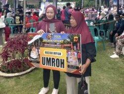 Ismi Asal Nasol Raih Hadiah Umrah di Jalan Sehat Hari Bhayangkara ke-80 Polres Ciamis