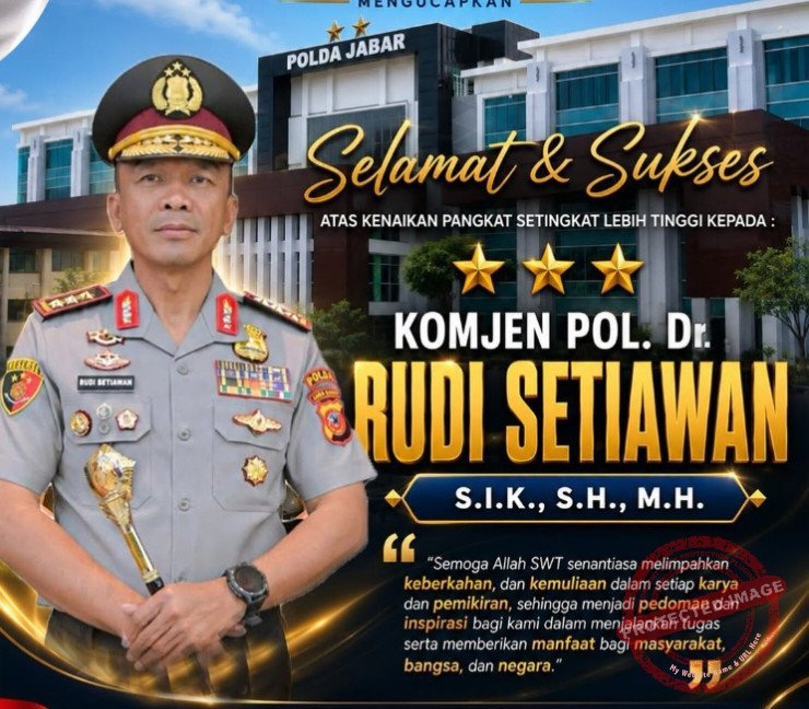 (Dok, foto. Poster ucapan selamat dari instagram/@humspoldajabar)