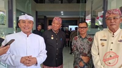 Sekretaris Daerah (Sekda) Provinsi Jawa Barat, Herman Suryatman saat diwawancarai usai Rapat Paripurna DPRD Ciamis dalam rangka Hari Jadi Ciamis ke-384.