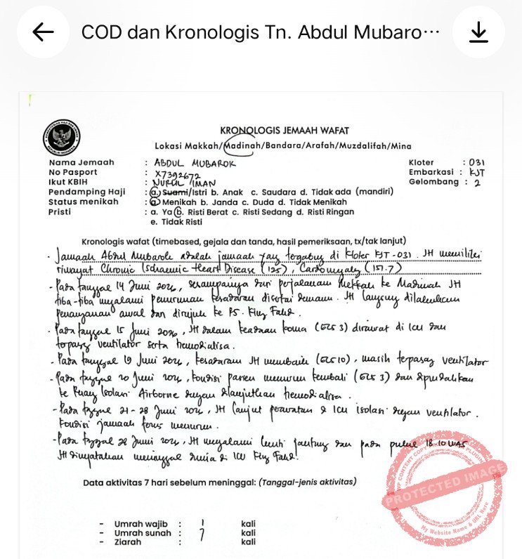 Keterangan resmi. (Dok, foto. Istimewa) 