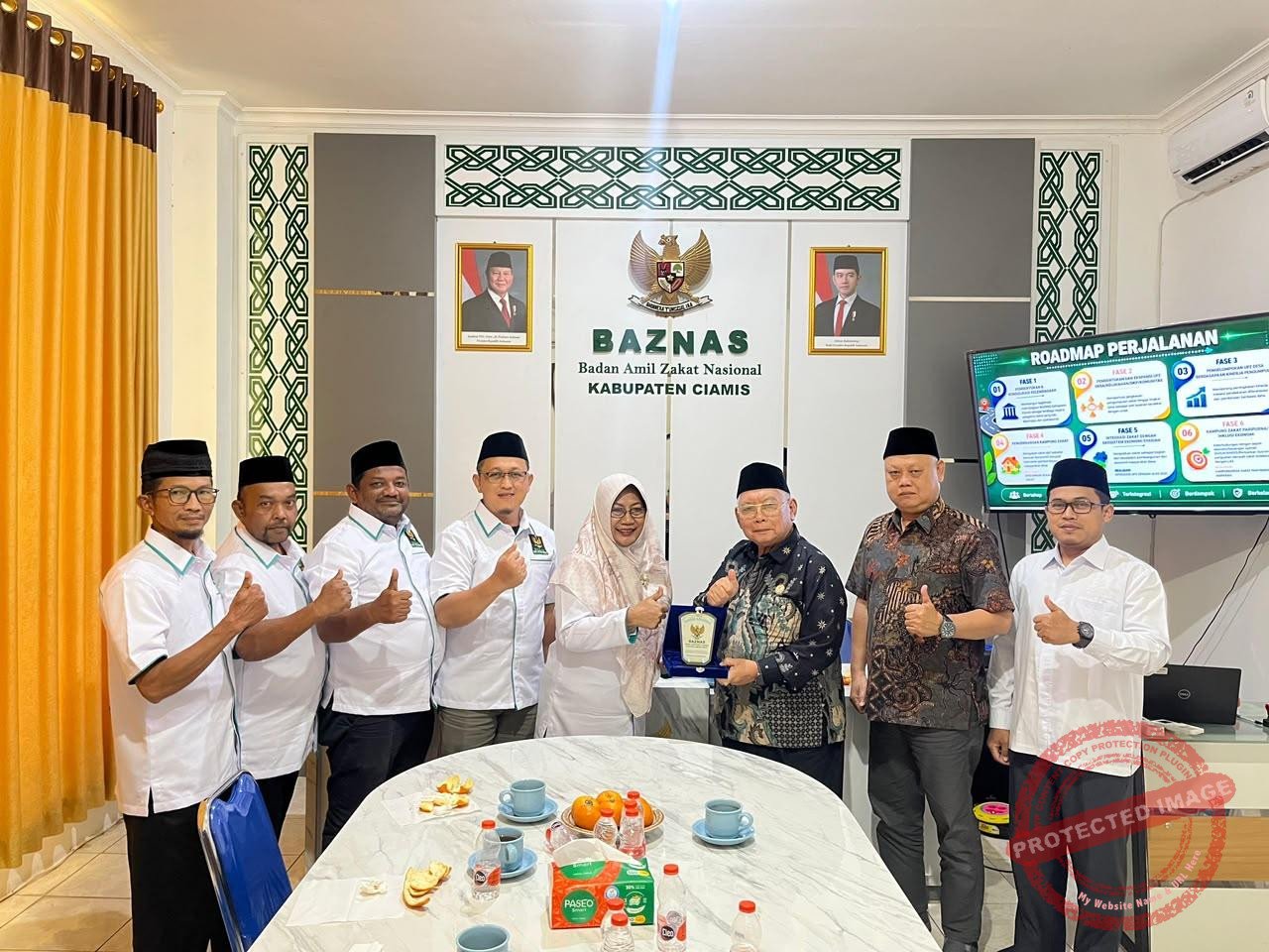 Baznas Lampung Tengah studi tiru ke Baznas Ciamis. (Dok, foto. Baznas Ciamis)