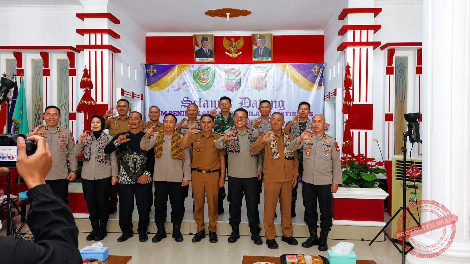 Kunjungan Tim Penilai Lomba Tiga Pilar Tingkat Nasional dari Mabes Polri di Desa Rancah, Kecamatan Rancah, Kabupaten Ciamis, Jawa Barat. (Dok, foto. Kondusif.com/fauza)