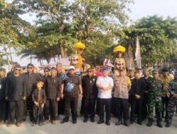 Polres Garut Kawal Ketat Tradisi Larung Saji Rancabuaya
