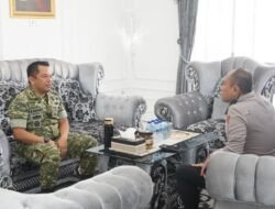 Kapolres Garut Sambangi Makodim 0611/Garut, TNI-Polri Kompak Perkuat Sinergitas Jaga Kondusivitas Daerah
