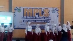Meski Sekolah ‘Dibedah’, MPLS di SMPN 3 Manonjaya Tetap Berjalan Ramah