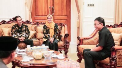 Kunjungan silaturahmi Rektor Universitas Galuh (Unigal) periode 2026–2030, Dr. Tita Rohita ke Pendopo Bupati Ciamis. (Dok, foto. Humas Pemkab Ciamis)
