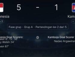 Thom Haye Sumbang Tiga Assist, Indonesia Redam Kamboja 5-1 di Piala AFF 2026