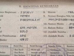 Pengumuman Kehilangan STNK Sepeda Motor Honda Beat Nomor Polisi Z 3730 VY