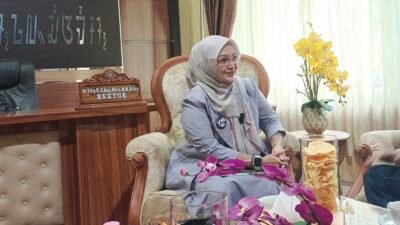 Rektor Universitas Galuh (Unigal), Dr. Tita Rohita menyatakan dukungannya terhadap konservasi Gunung Sawal. (Dok, foto. Kondusif.com/fauza)