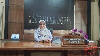 Rektor Universitas Galuh (Unigal), Dr. Tita Rohita, S.Kep., Ners., M.M., M.Kep.,. (Dok, foto. Kondusif.com/fauza)