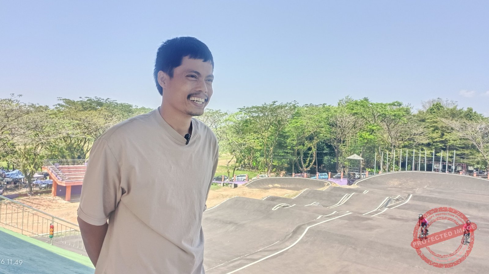 Pelatih BMX Racing Ciamis, Yogi Putra. (Dok, foto. Kondusif.com)