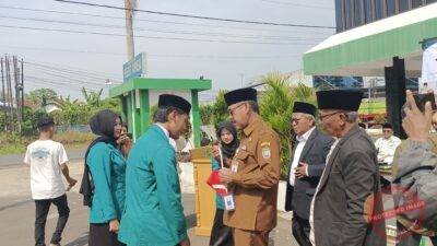 Pelepasan Mahasiswa KKN-IK Institut Nahdatul Ulama (INU) Ciamis 2026. (Dok, foto. Fauza/kondusif.com)