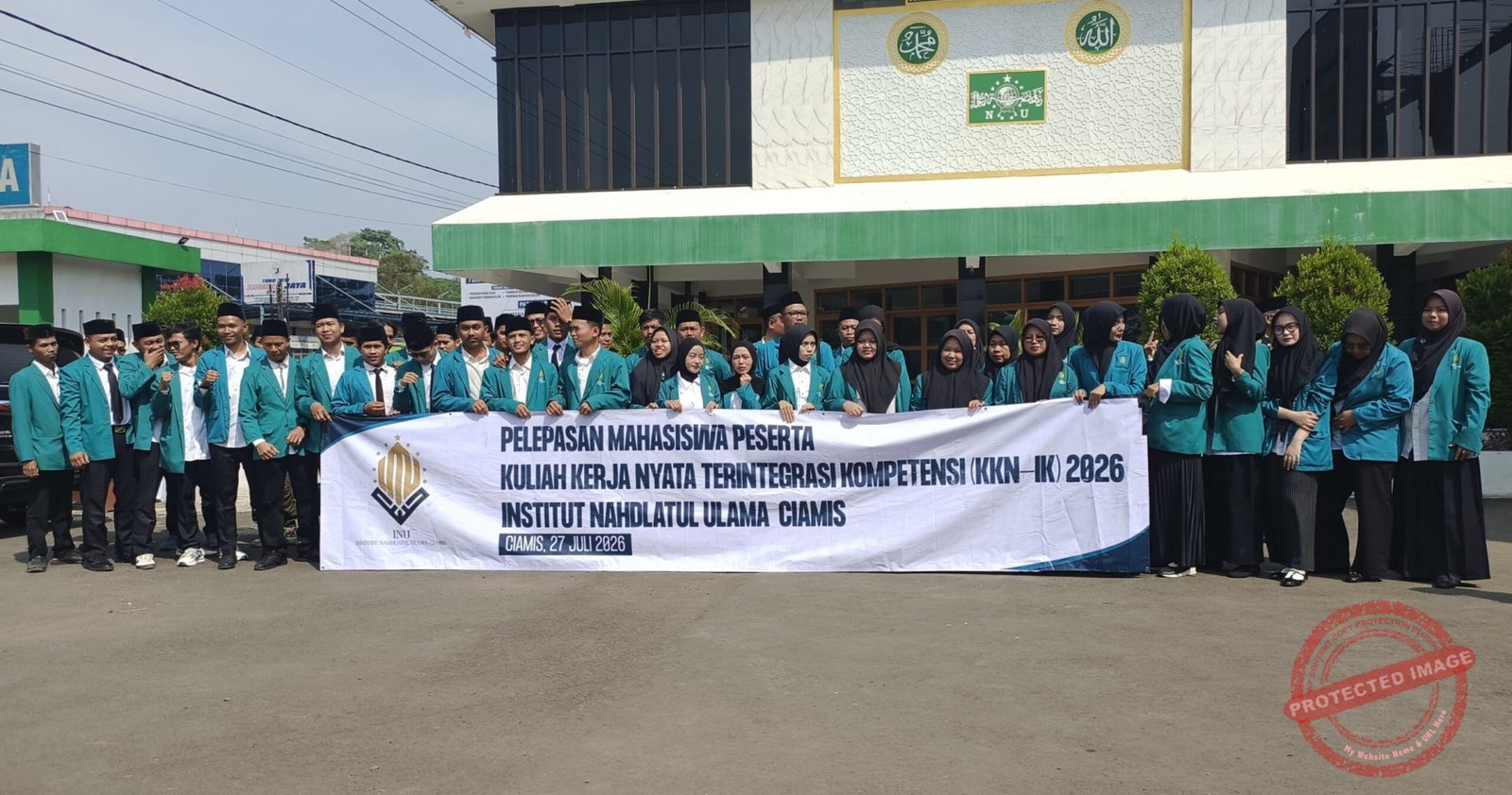 62 Mahasiswa INU Ciamis dilepas untuk mengikuti KKN IK 2026. (Dok, foto. Kondusif.com)