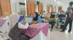 Pelayanan sertifikasi halal UMKM Ciamis di Islamic Center. (Dok, foto. Fauza/kondusif.com)