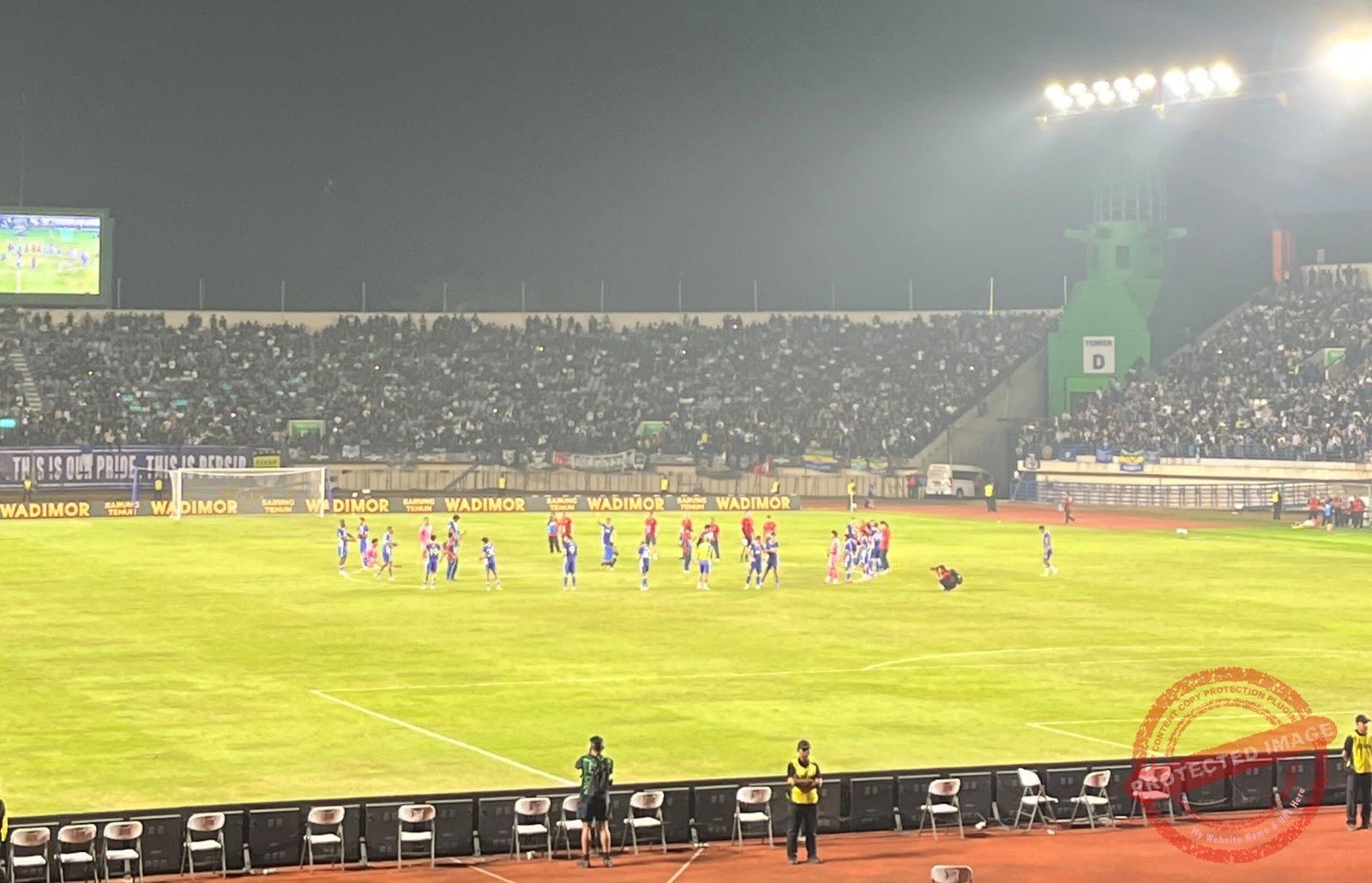 Usai laga Persib Bandung vs Tampines Rovers di Stadion Si Jalak Harupat, Kabupaten Bandung, Jumat (31/7/2026). (Dok, foto. Kondusif.com)