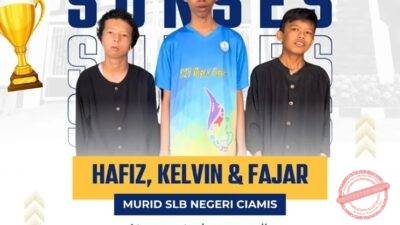 Ketiga siswa kreatif SLB Negeri Ciamis berhasil membawa pulang gelar Juara 2 dalam ajang Lomba Film Pendek untuk jenjang SMPLB/SMALB pada Festival dan Lomba Seni Sastra Siswa Nasional (FLS3N) Tahun 2026. (Dok, foto. Instagram/@slbnciamis.191)