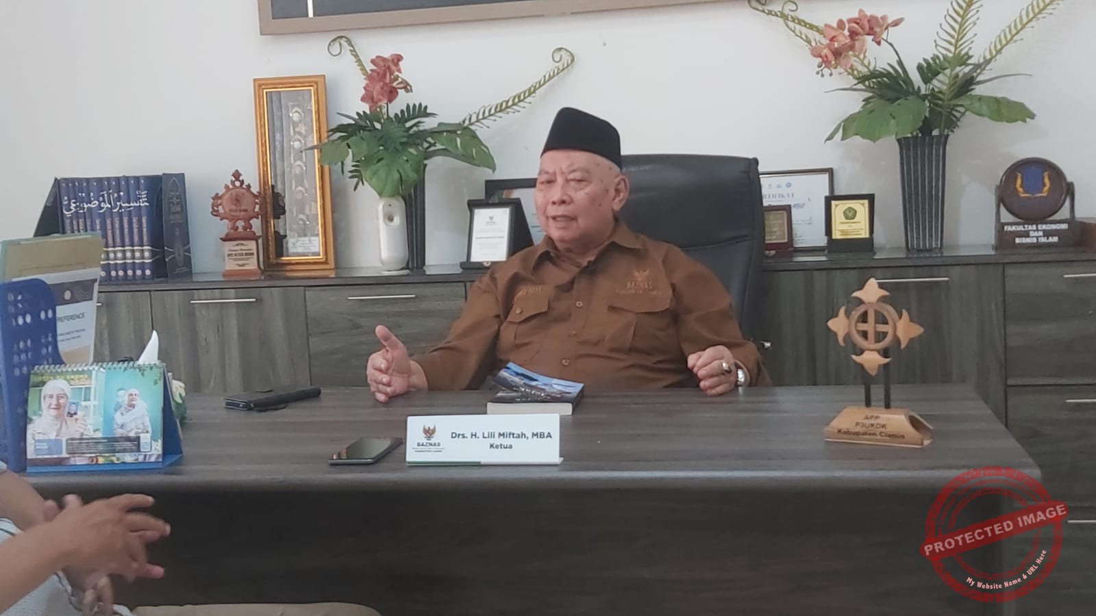 Ketua BAZNAS Kabupaten Ciamis, Drs. H. Lili Miftah, M.BA.,. (Dok, foto. Kondusif.com)