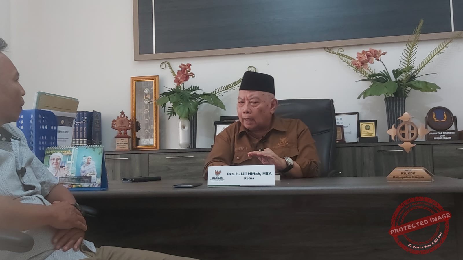 Ketua BAZNAS Kabupaten Ciamis, Drs. H. Lili Miftah, M.BA.,. (Dok, foto. Kondusif.com)