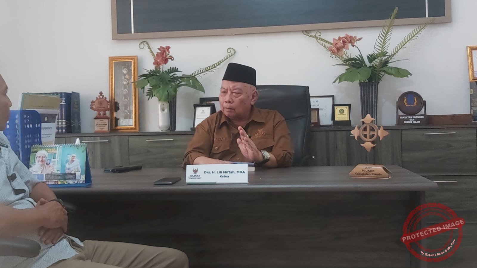 Ketua BAZNAS Kabupaten Ciamis, Drs. H. Lili Miftah, M.BA.,. (Dok, foto. Kondusif.com)