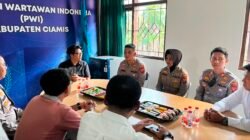 Kapolres Ciamis Sambangi PWI, Siap Dukung Program Misbar