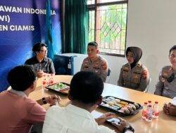 Kapolres Ciamis Sambangi PWI, Siap Dukung Program Misbar