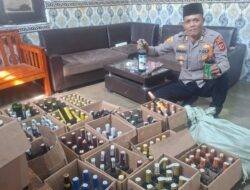 Gudang Miras di Cibatu Garut Dibongkar, Polisi Sita 308 Botol