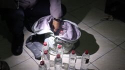 KRYD Polres Ciamis Sita 13 Botol Arak Bali