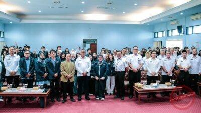 Mahasiswa Unpas mengakhiri riset dan praktik di Lingkungan Pemkab Ciamis. (Dok, foto. Istimewa)