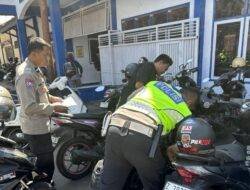 Polsek Tarogong Kidul Amankan 40 Knalpot Brong dari Kendaraan Pelajar