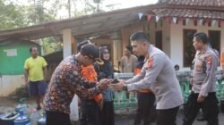 Kapolres Ciamis Salurkan Air Bersih, Warga Desa Wangunjaya Terdampak Krisis Air