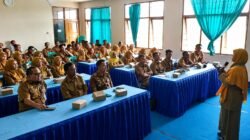 Pembinaan dan pengarahan disiplin ASN yang digelar BKPSDM Ciamis di Aula Kampus SMPN 1 Panumbangan, Senin (24/8/2026). Kegiatan tersebut diikuti aparatur pemerintahan dan pendidikan di Kecamatan Panumbangan. (Dok, foto. Istimewa)