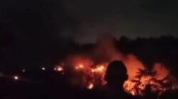 Kebakaran TPA Cioray Kabupaten Tasikmalaya. (Dok, foto. Istimewa)