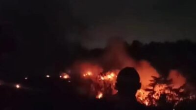 Kebakaran TPA Cioray Kabupaten Tasikmalaya. (Dok, foto. Istimewa)