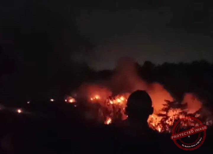 Kebakaran TPA Cioray Kabupaten Tasikmalaya. (Dok, foto. Istimewa)